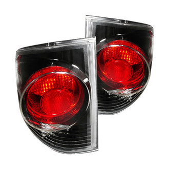 Spec-D® - Driver and Passenger Side Black/Red Euro Tail Lights