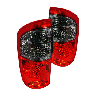 Spec-D® - Driver and Passenger Side Chrome Red/Smoke LED Tail Lights