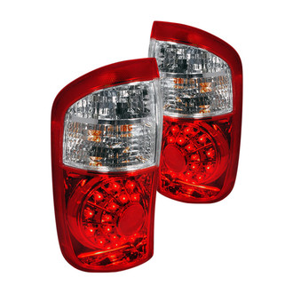 Spec-D® - Driver and Passenger Side Chrome/Red LED Tail Lights