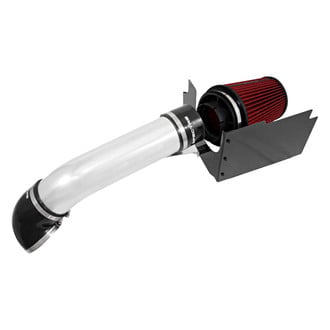 Spectre Performance® - Aluminum Clear Anodized Cold Air Intake System with HPR® Red Filter
