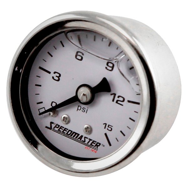 Speedmaster® - 1-1/2" Liquid Filled Fuel Pressure Gauge, 0-15 PSI