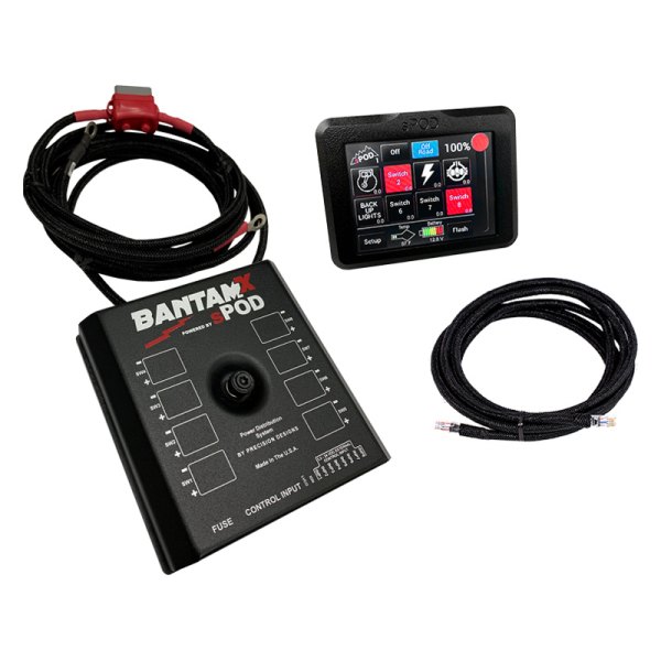  sPOD® - BantamX Touchscreen 8-Circuit Control System With 36" Battery Cables