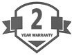 Backed by a 2-year warranty