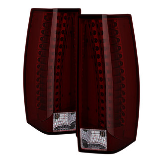 Spyder® - Driver and Passenger Side Chrome Red/Smoke LED Tail Lights