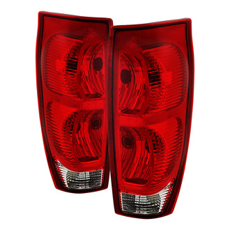 Spyder® - Driver and Passenger Side Chrome/Red Factory Style Tail Lights