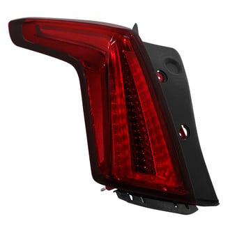 Spyder® - Driver Side Chrome/Dark Red Factory Style LED Tail Light
