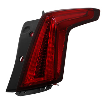 Spyder® - Passenger Side Chrome/Dark Red Factory Style LED Tail Light
