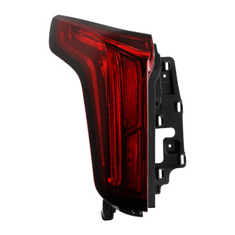Spyder® - Driver Side Outer Black/Red Factory Style Fiber Optic LED Tail Light