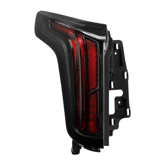 Spyder® - Driver Side Outer Black Factory Style Fiber Optic LED Tail Light