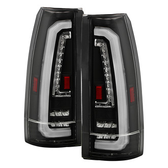 Spyder® - Driver and Passenger Side Black Fiber Optic LED Tail Lights