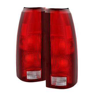 Spyder® - Driver and Passenger Side Chrome/Red Factory Style Tail Lights