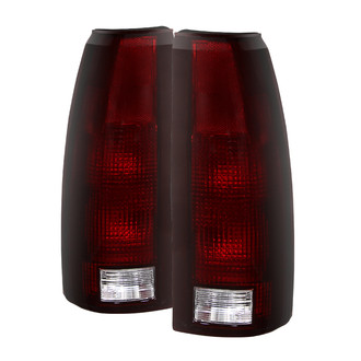 Spyder® - Driver and Passenger Side Chrome Red/Smoke Euro Tail Lights