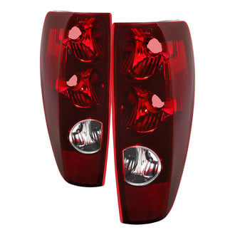 Spyder® - Driver and Passenger Side Chrome/Red Factory Style Tail Lights