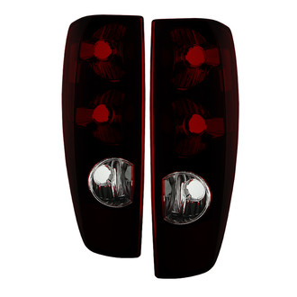 Spyder® - Driver and Passenger Side Chrome Red/Smoke Euro Tail Lights