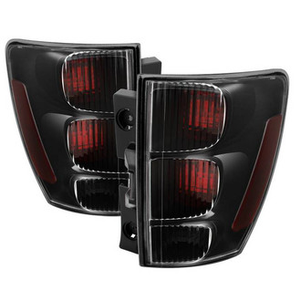 Spyder® - Driver and Passenger Side Black Red/Smoke Euro Tail Lights