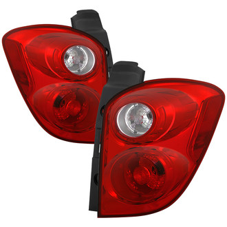 Spyder® - Driver and Passenger Side Chrome/Red Factory Style Tail Lights
