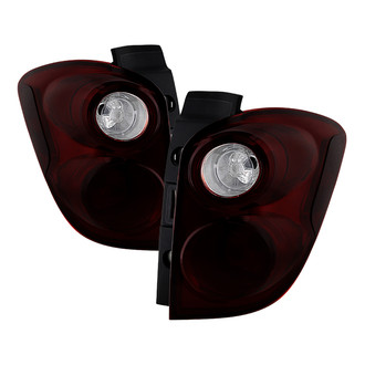 Spyder® - Driver and Passenger Side Chrome Red/Smoke Euro Tail Lights