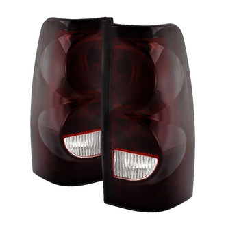 Spyder® - Driver and Passenger Side Chrome Red/Smoke Euro Tail Lights