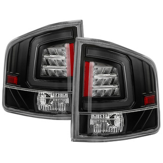 Spyder® - Driver and Passenger Side Black Fiber Optic LED Tail Lights