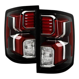 Spyder® - Driver and Passenger Side Black/Red LED Tail Lights