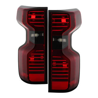 Spyder® - Driver and Passenger Side Chrome Red/Smoke Euro Tail Lights