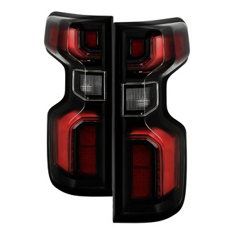 Spyder® - Driver and Passenger Side Black/Red LED Tail Lights