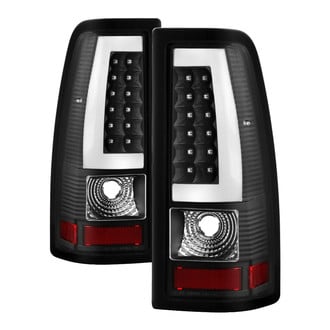 Spyder® - Driver and Passenger Side Black Fiber Optic LED Tail Lights