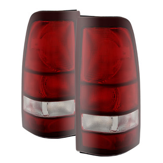 Spyder® - Driver and Passenger Side Chrome Red/Smoke Factory Style Tail Lights