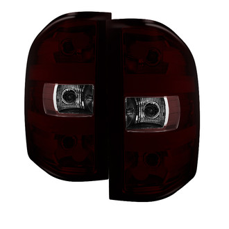 Spyder® - Driver and Passenger Side Chrome Red/Smoke Euro Tail Lights