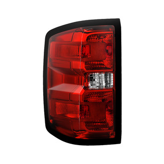 Spyder® - Driver Side Chrome/Red Factory Style Tail Light