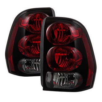 Spyder® - Driver and Passenger Side Black/Red Factory Style Tail Lights