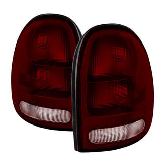 Spyder® - Driver and Passenger Side Chrome Red/Smoke Euro Tail Lights