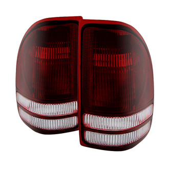 Spyder® - Driver and Passenger Side Chrome Red/Smoke Euro Tail Lights