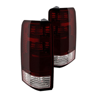 Spyder® - Driver and Passenger Side Chrome Red/Smoke Euro Tail Lights