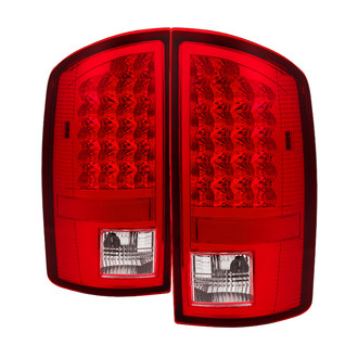 Spyder® - Driver and Passenger Side Chrome/Red LED Tail Lights