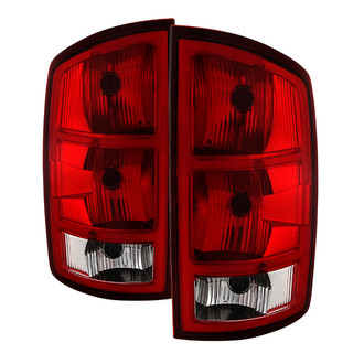 Spyder® - Driver and Passenger Side Chrome/Red Factory Style Tail Lights