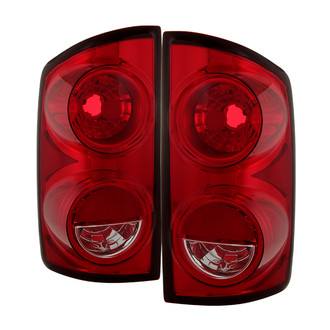 Spyder® - Driver and Passenger Side Chrome/Red Factory Style Tail Lights