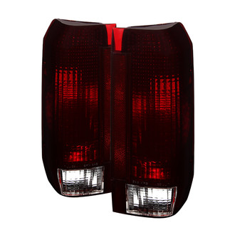 Spyder® - Driver and Passenger Side Chrome Red/Smoke Factory Style Tail Lights
