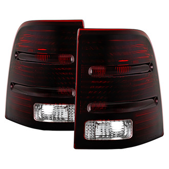 Spyder® - Driver and Passenger Side Chrome Red/Smoke Euro Tail Lights