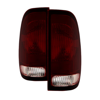 Spyder® - Driver and Passenger Side Chrome Red/Smoke Euro Tail Lights