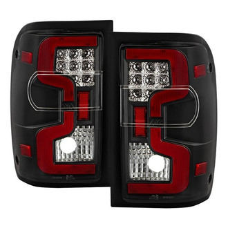 Spyder® - Driver and Passenger Side Black Fiber Optic LED Tail Lights