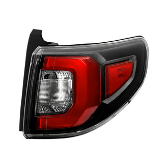Spyder® - Passenger Side Outer Black/Chrome Red Factory Style LED Tail Light