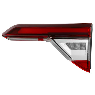 Spyder® - Passenger Side Inner Chrome/Red Factory Style Fiber Optic LED Tail Light