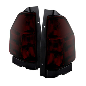 Spyder® - Driver and Passenger Side Chrome Red/Smoke Euro Tail Lights