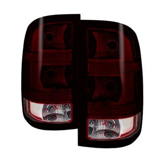 Spyder® - Driver and Passenger Side Chrome Red/Smoke Euro Tail Lights