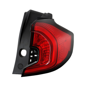 Spyder® - Passenger Side Chrome/Red Factory Style LED Tail Light