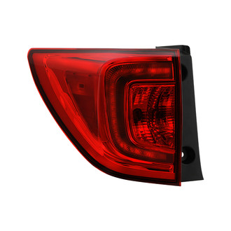 Spyder® - Driver Side Chrome/Red Factory Style Tail Light