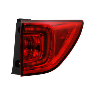 Spyder® - Passenger Side Chrome/Red Factory Style Tail Light