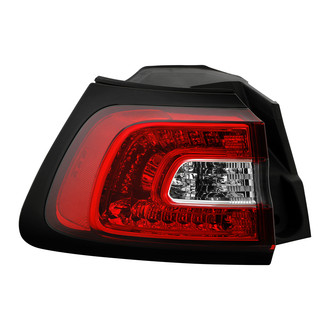 Spyder® - Driver Side Outer Chrome/Red Factory Style LED Tail Light