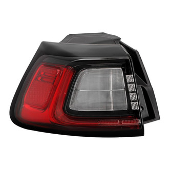 Spyder® - Driver Side Outer Chrome/Red Factory Style LED Tail Light